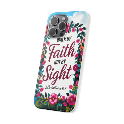 Walk by Faith Floral iPhone Case II