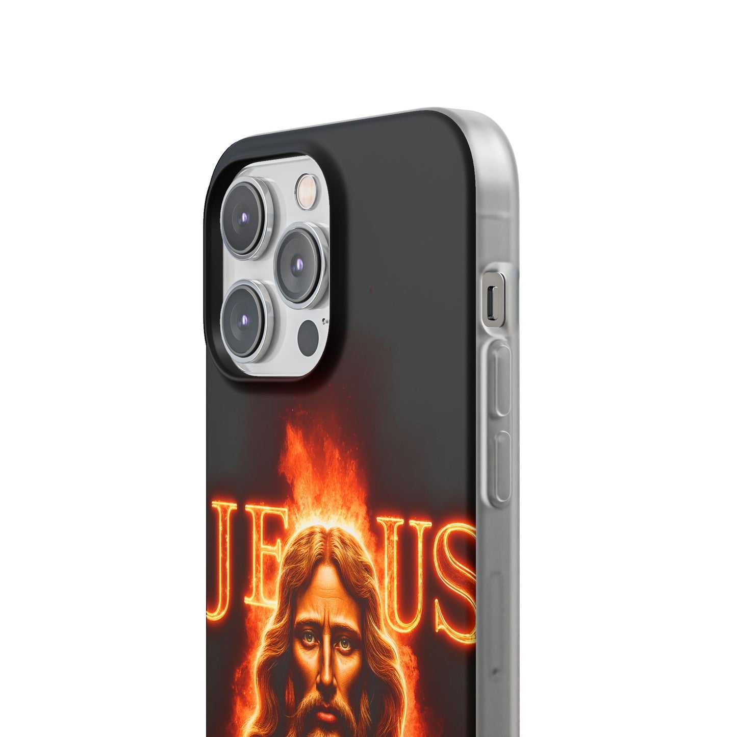 Flames of Jesus iPhone Case