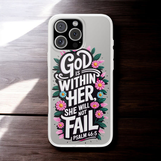 God is Within Her iPhone Case Transparent