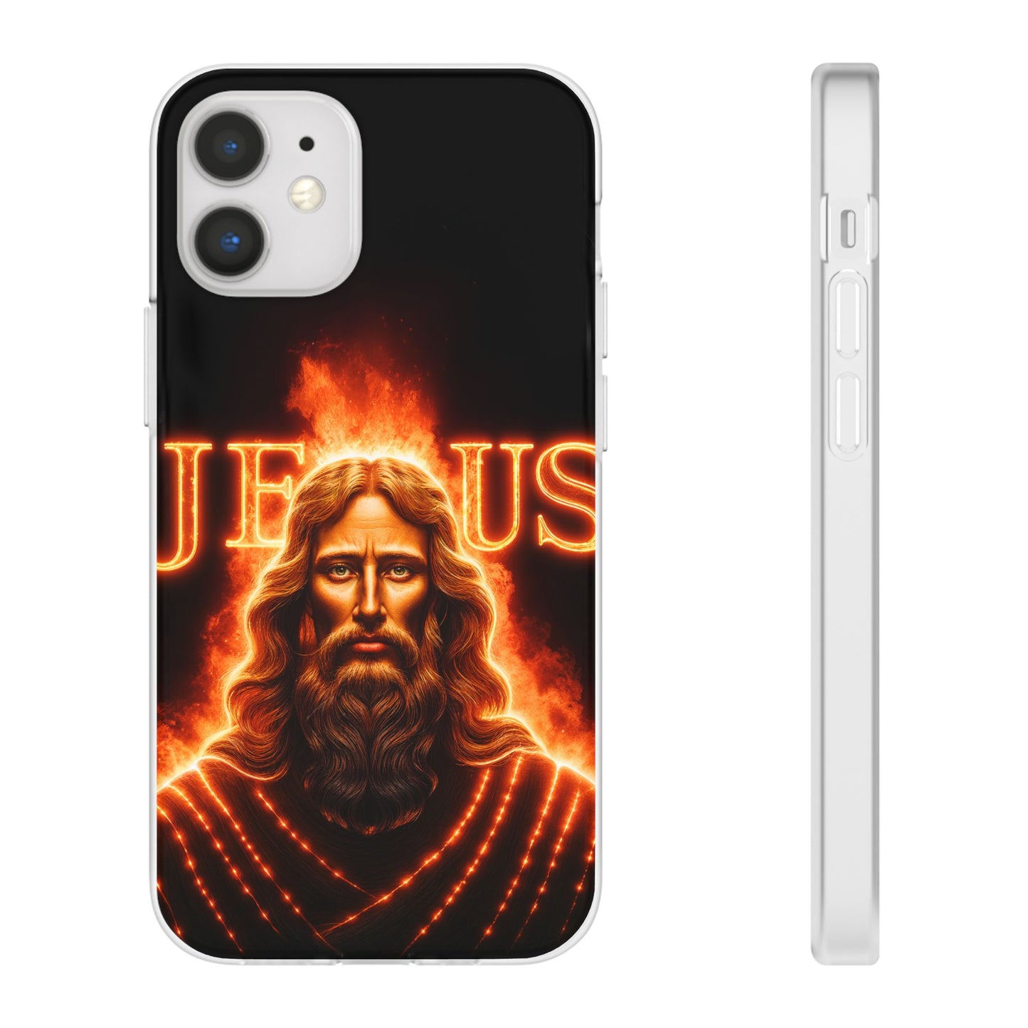 Flames of Jesus iPhone Case