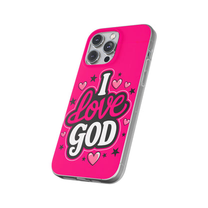 I Love God iPhone Case