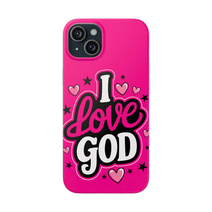 I Love God iPhone Case