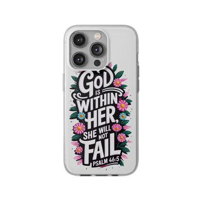 God is Within Her iPhone Case Transparent