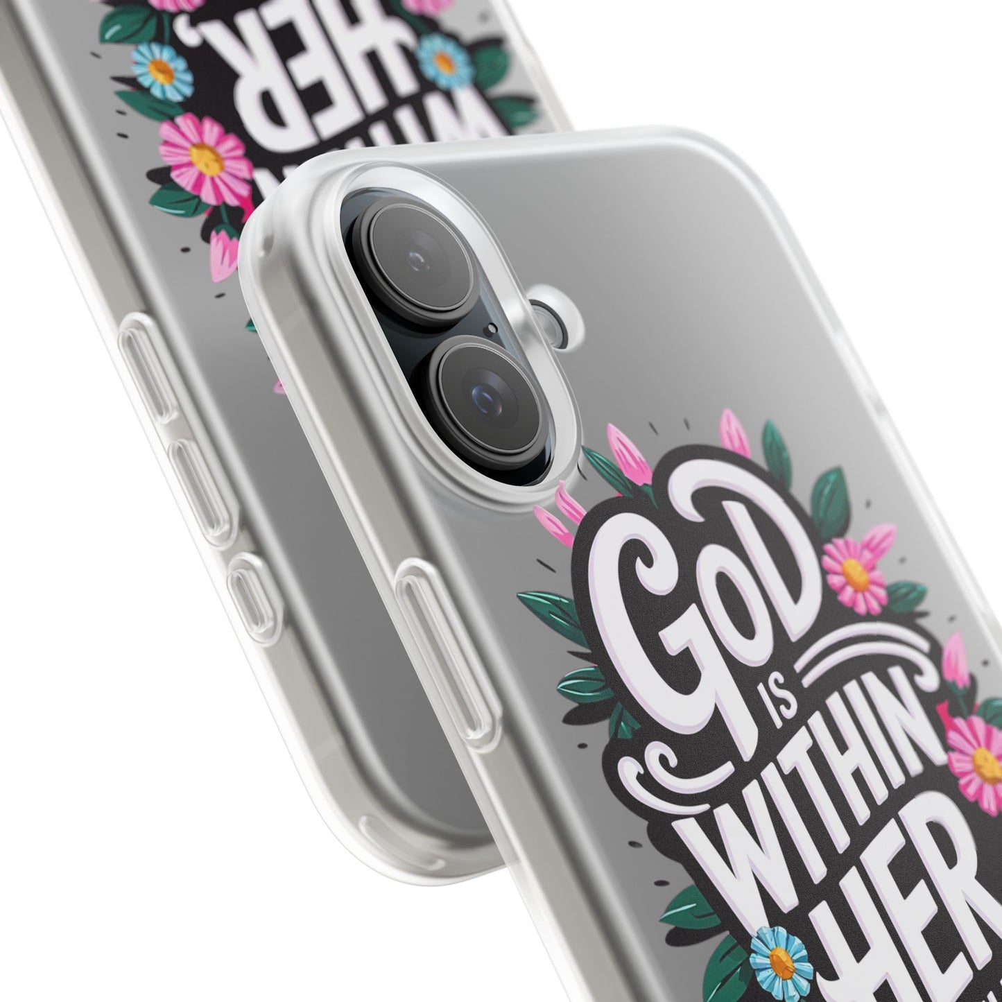 God is Within Her iPhone Case Transparent