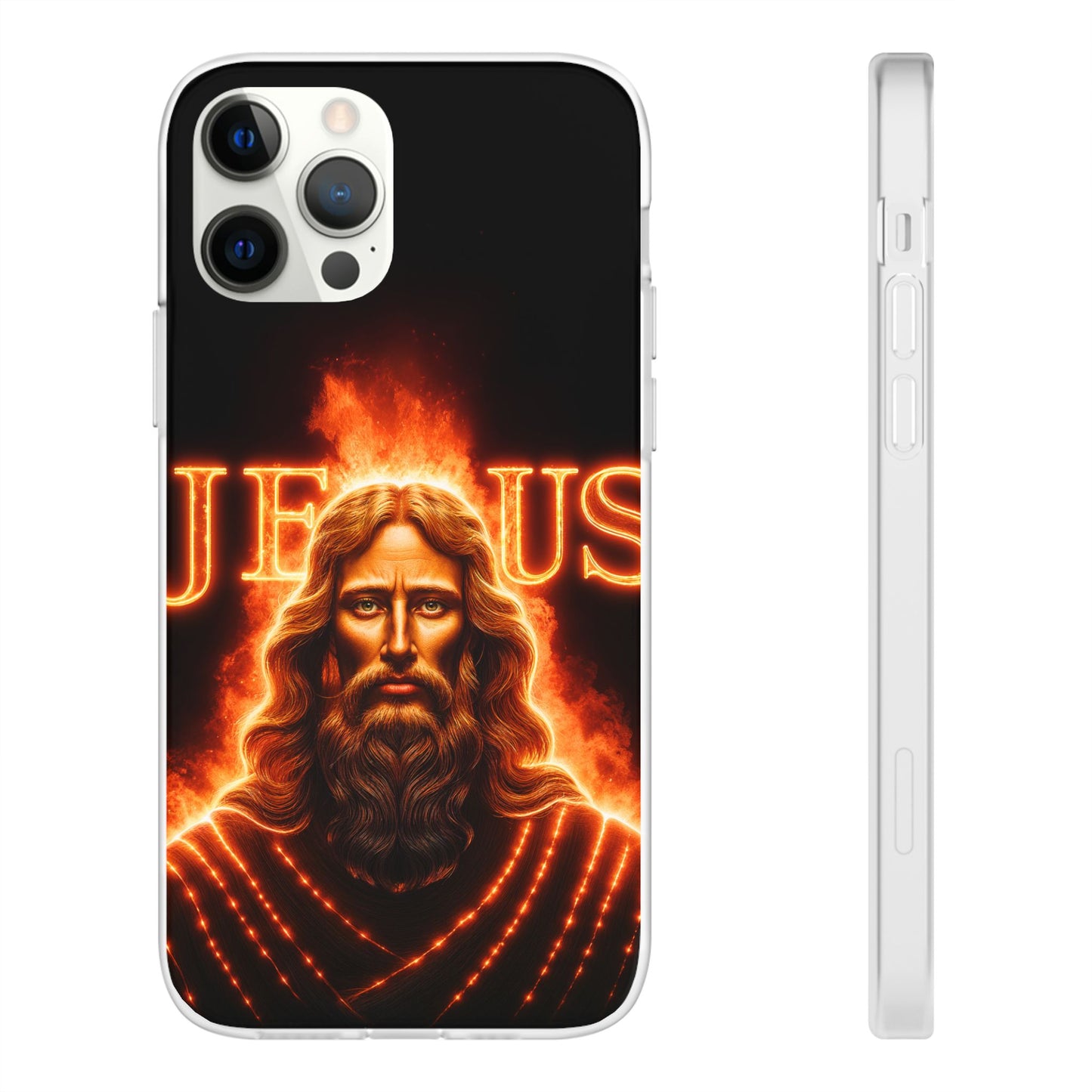 Flames of Jesus iPhone Case