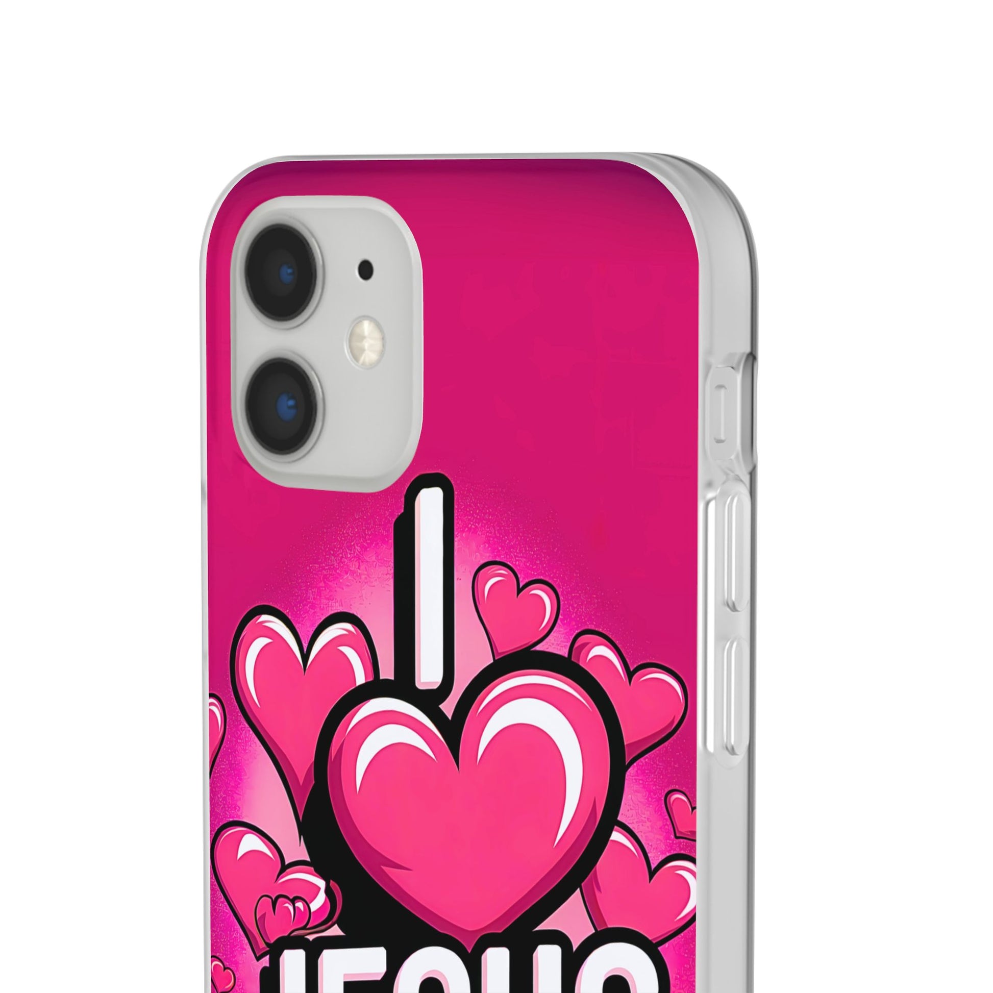 I Love Jesus Hearts iPhone Case