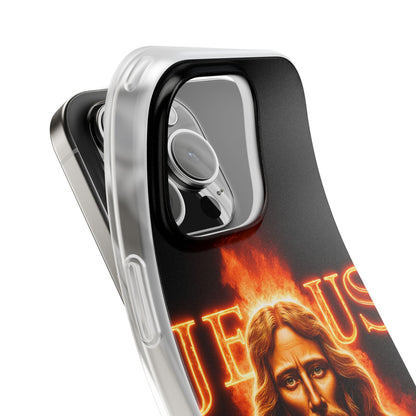 Flames of Jesus iPhone Case