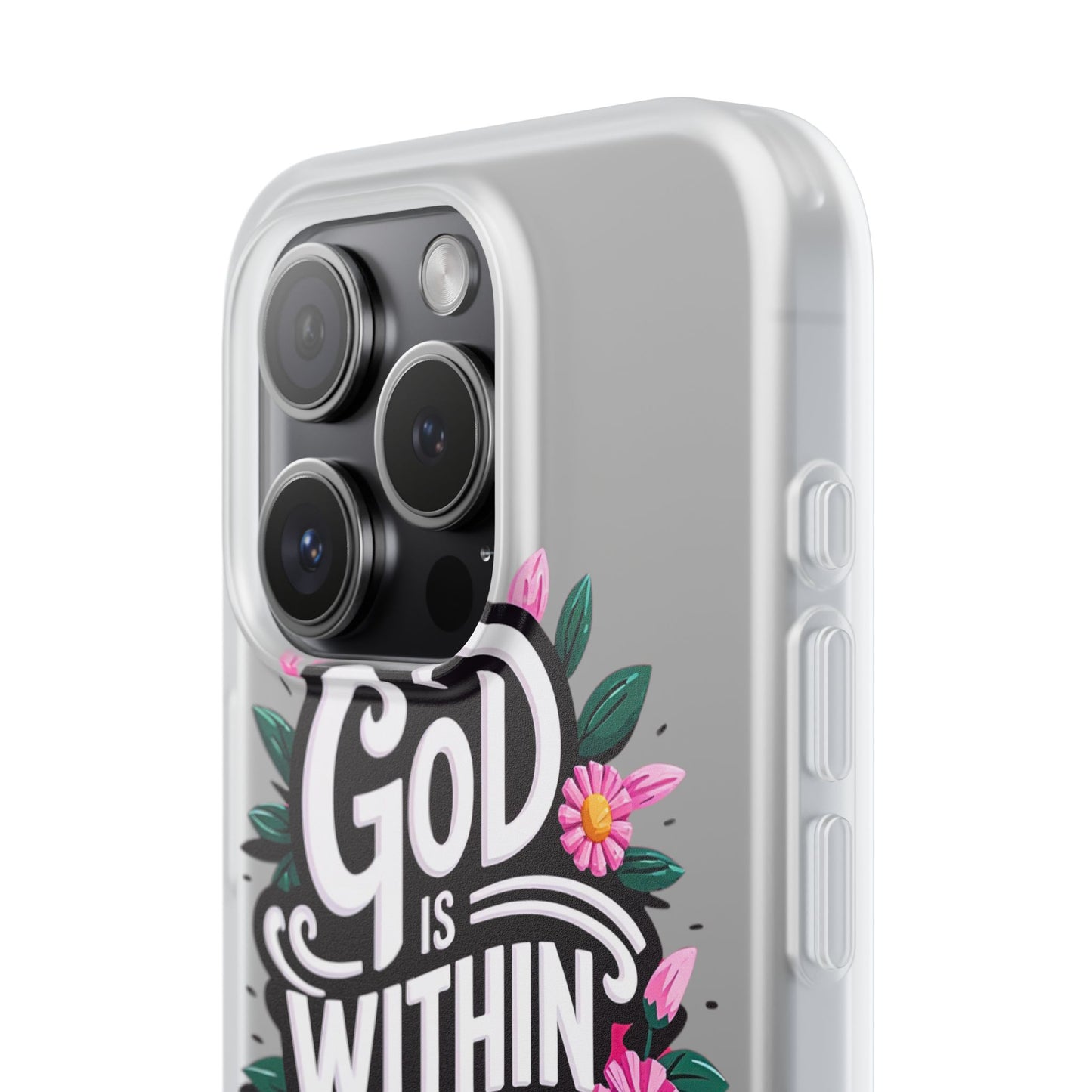 God is Within Her iPhone Case Transparent