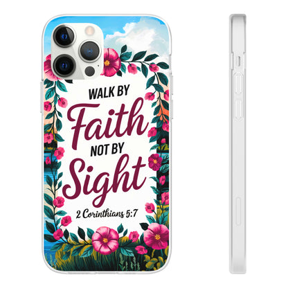 Walk by Faith Floral iPhone Case II