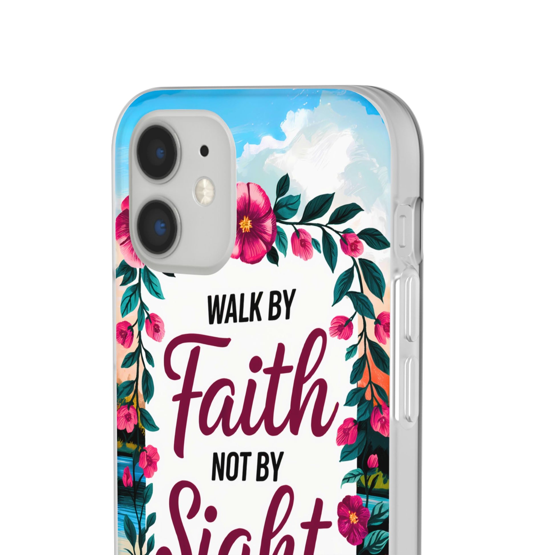 Walk by Faith Floral iPhone Case II