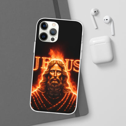 Flames of Jesus iPhone Case