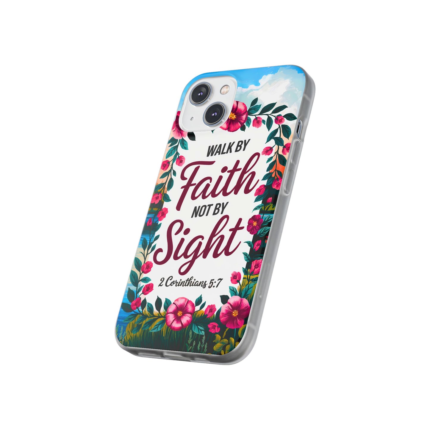 Walk by Faith Floral iPhone Case II