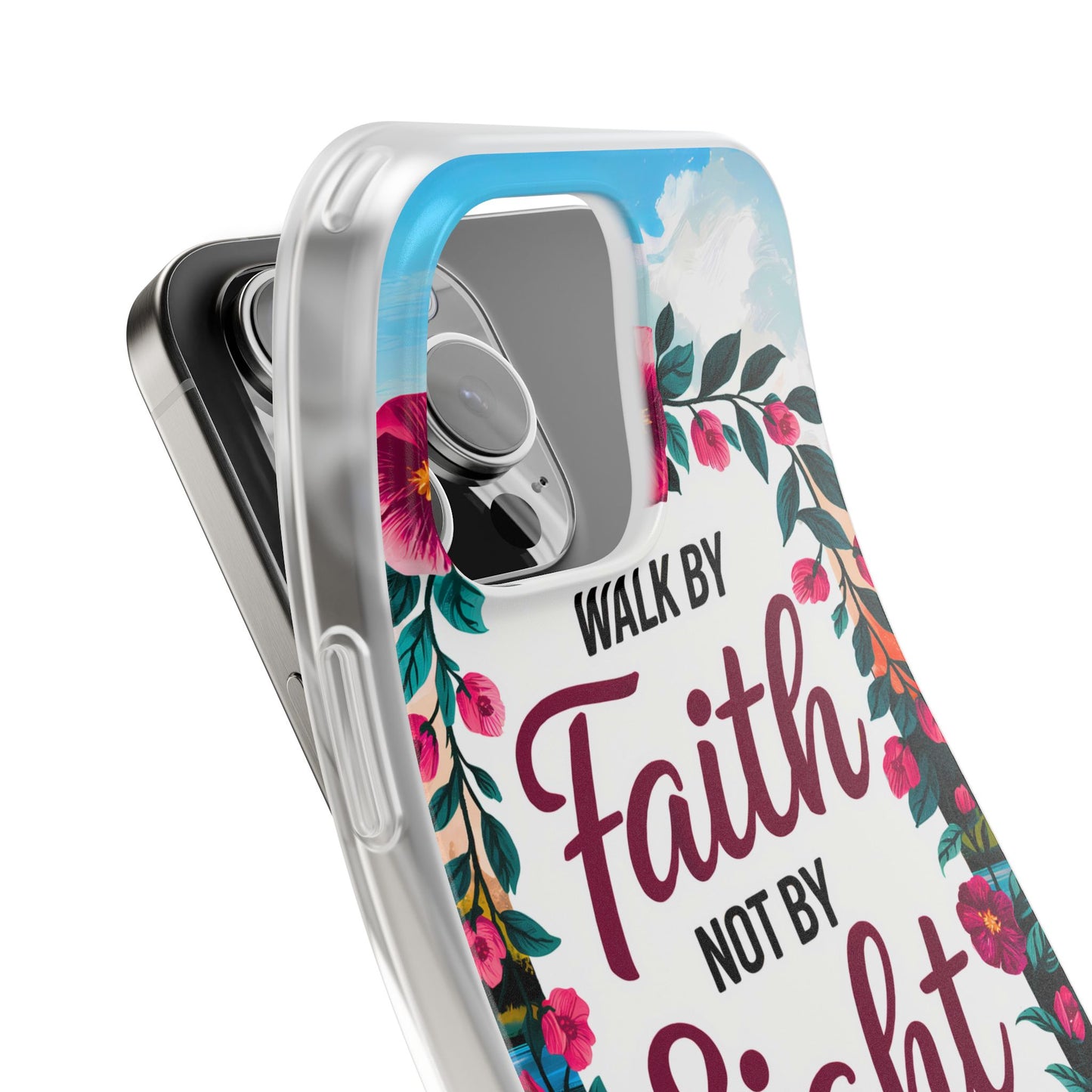 Walk by Faith Floral iPhone Case II