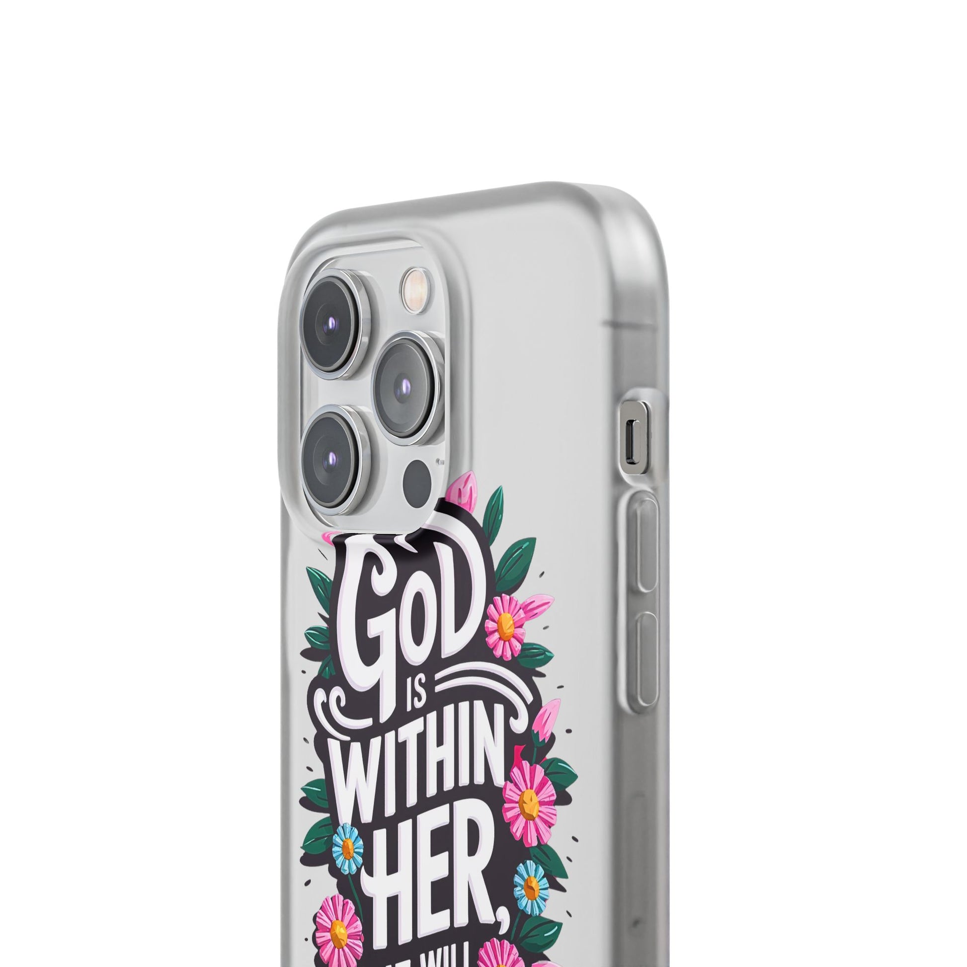 God is Within Her iPhone Case Transparent