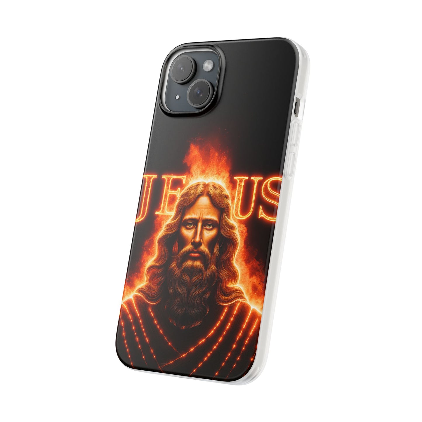 Flames of Jesus iPhone Case