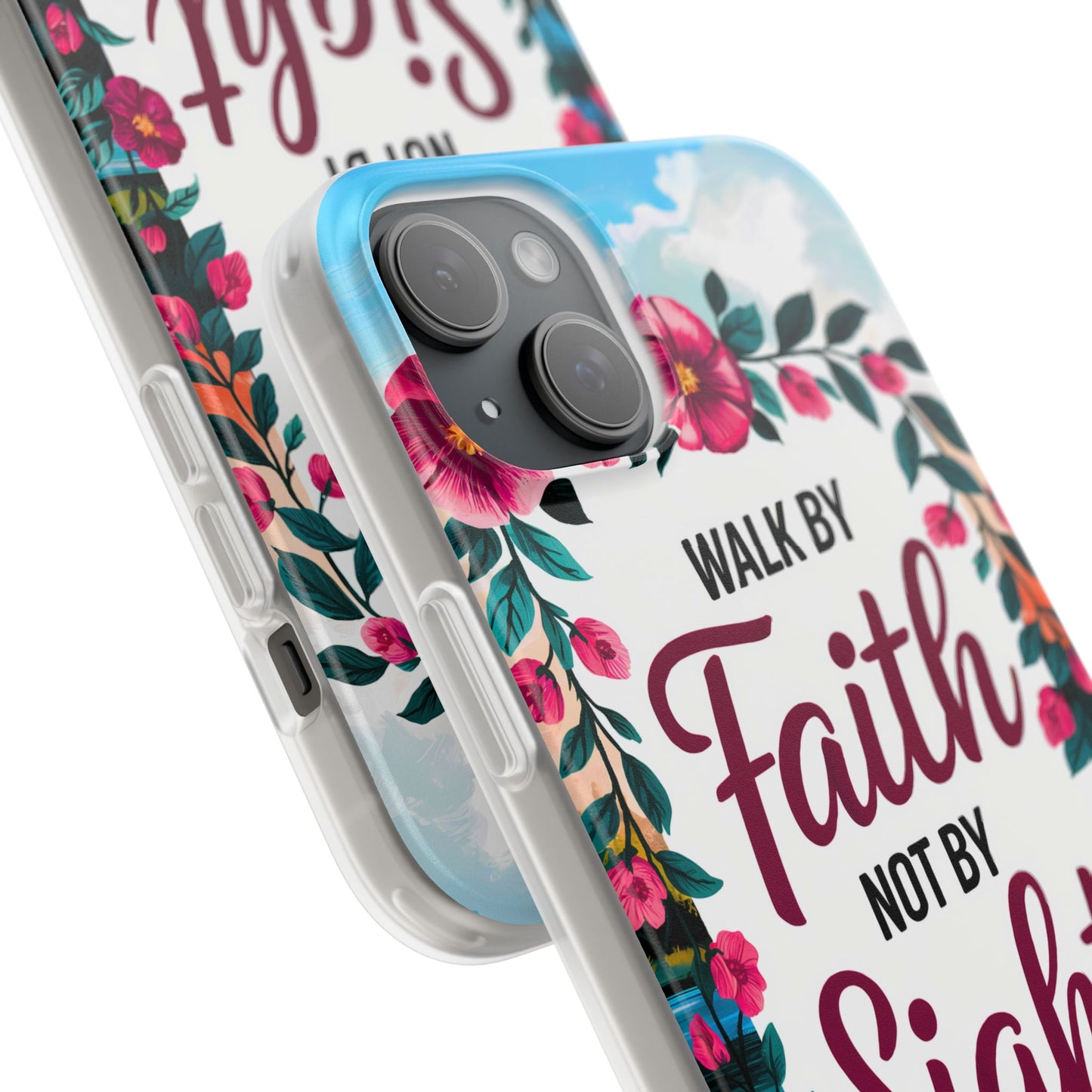 Walk by Faith Floral iPhone Case II