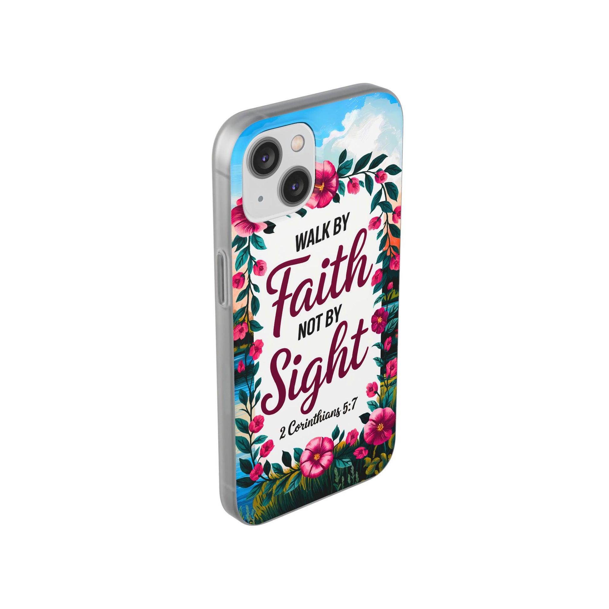 Walk by Faith Floral iPhone Case II