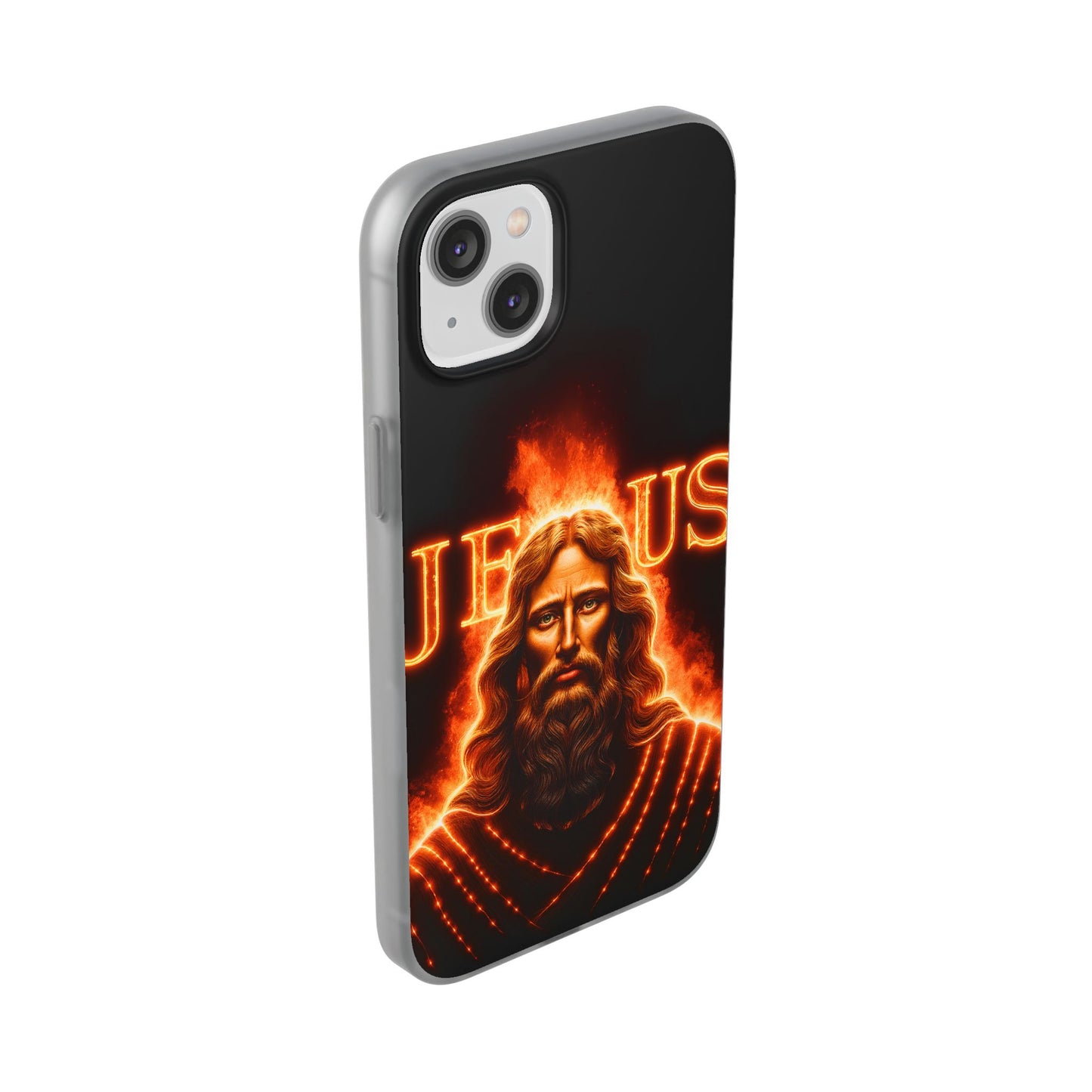 Flames of Jesus iPhone Case