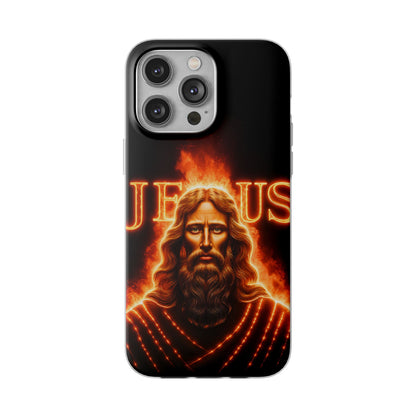 Flames of Jesus iPhone Case