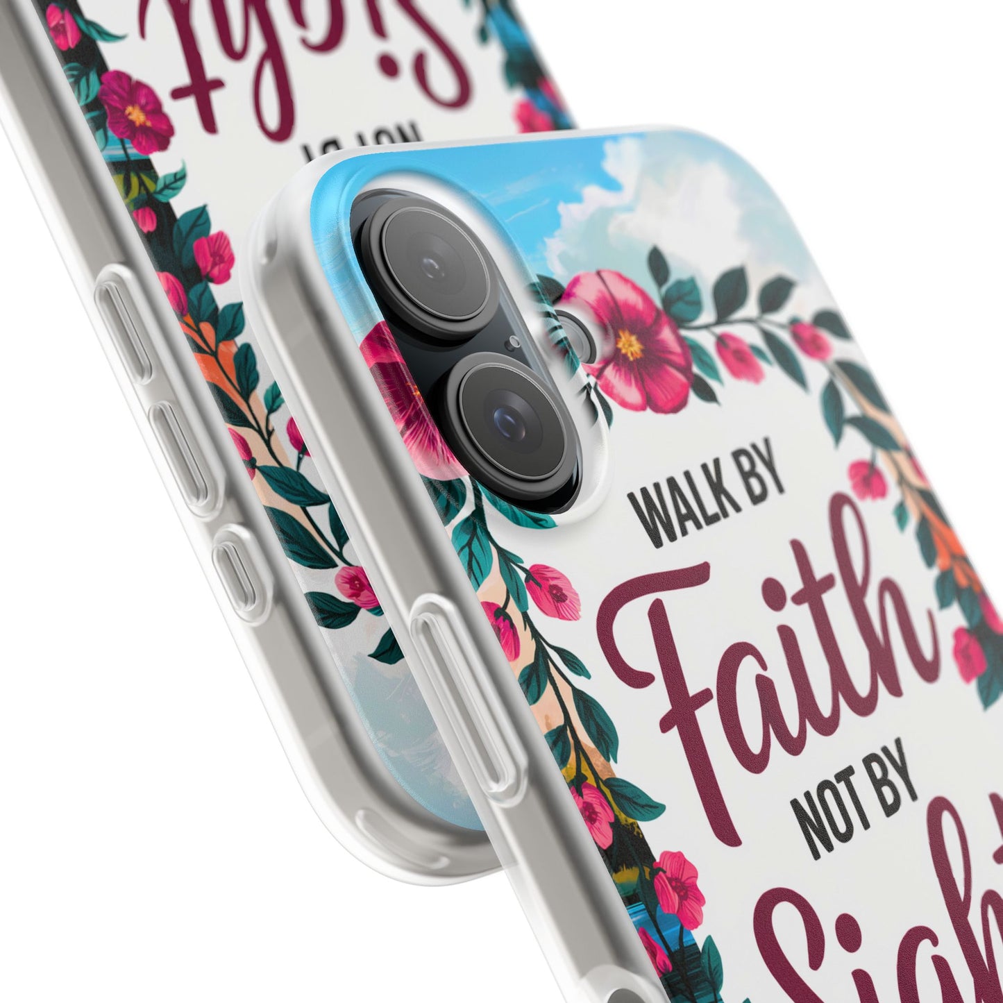 Walk by Faith Floral iPhone Case II