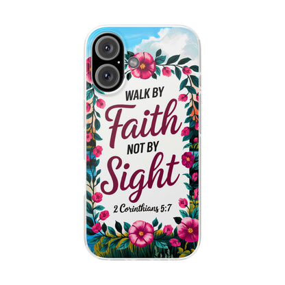 Walk by Faith Floral iPhone Case II