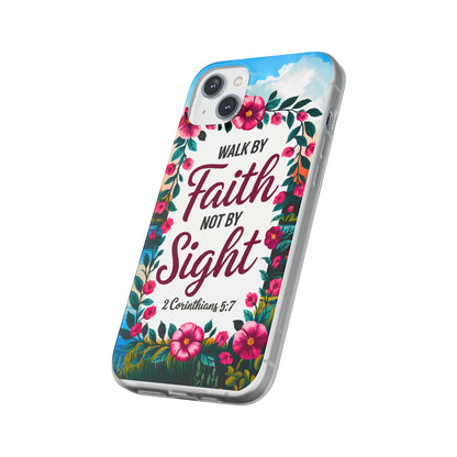 Walk by Faith Floral iPhone Case II