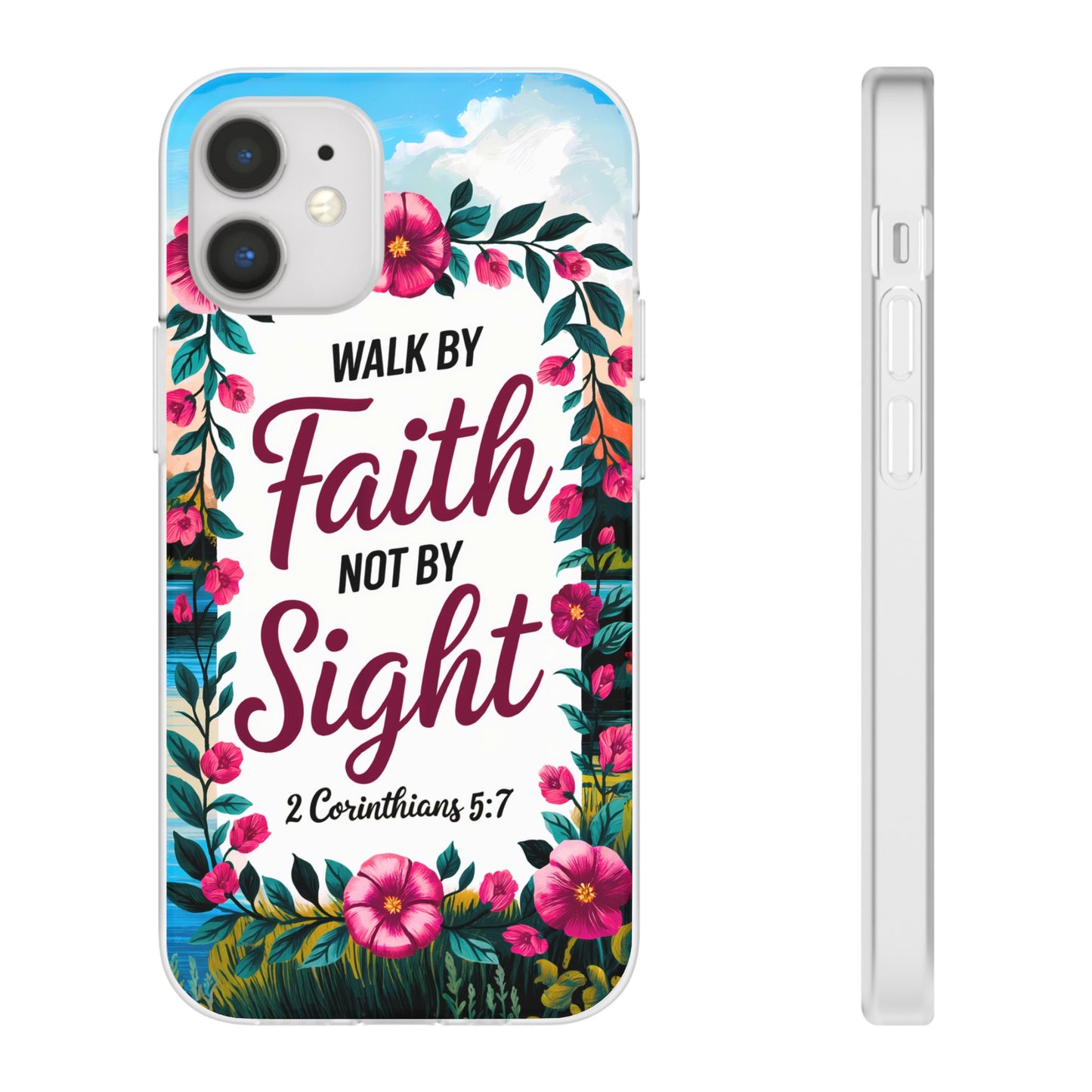 Walk by Faith Floral iPhone Case II