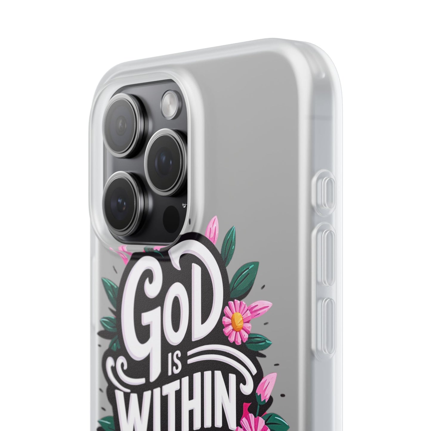 God is Within Her iPhone Case Transparent