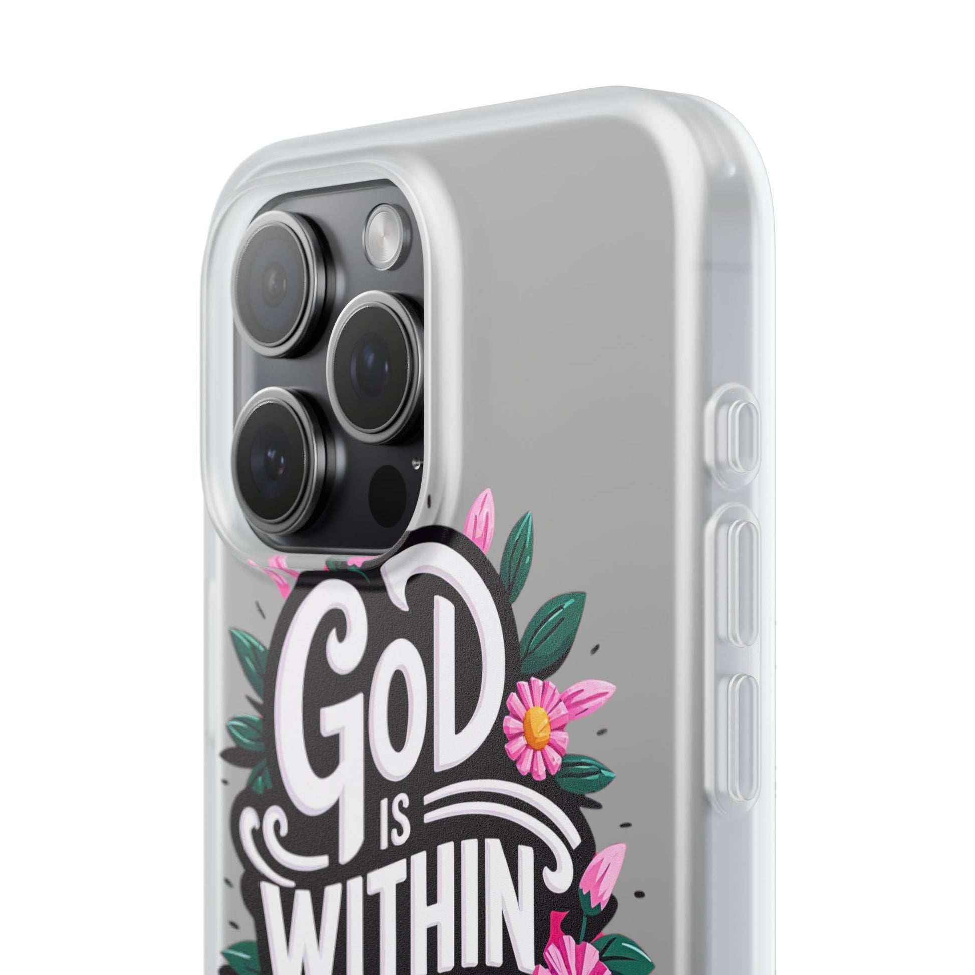 God is Within Her iPhone Case Transparent