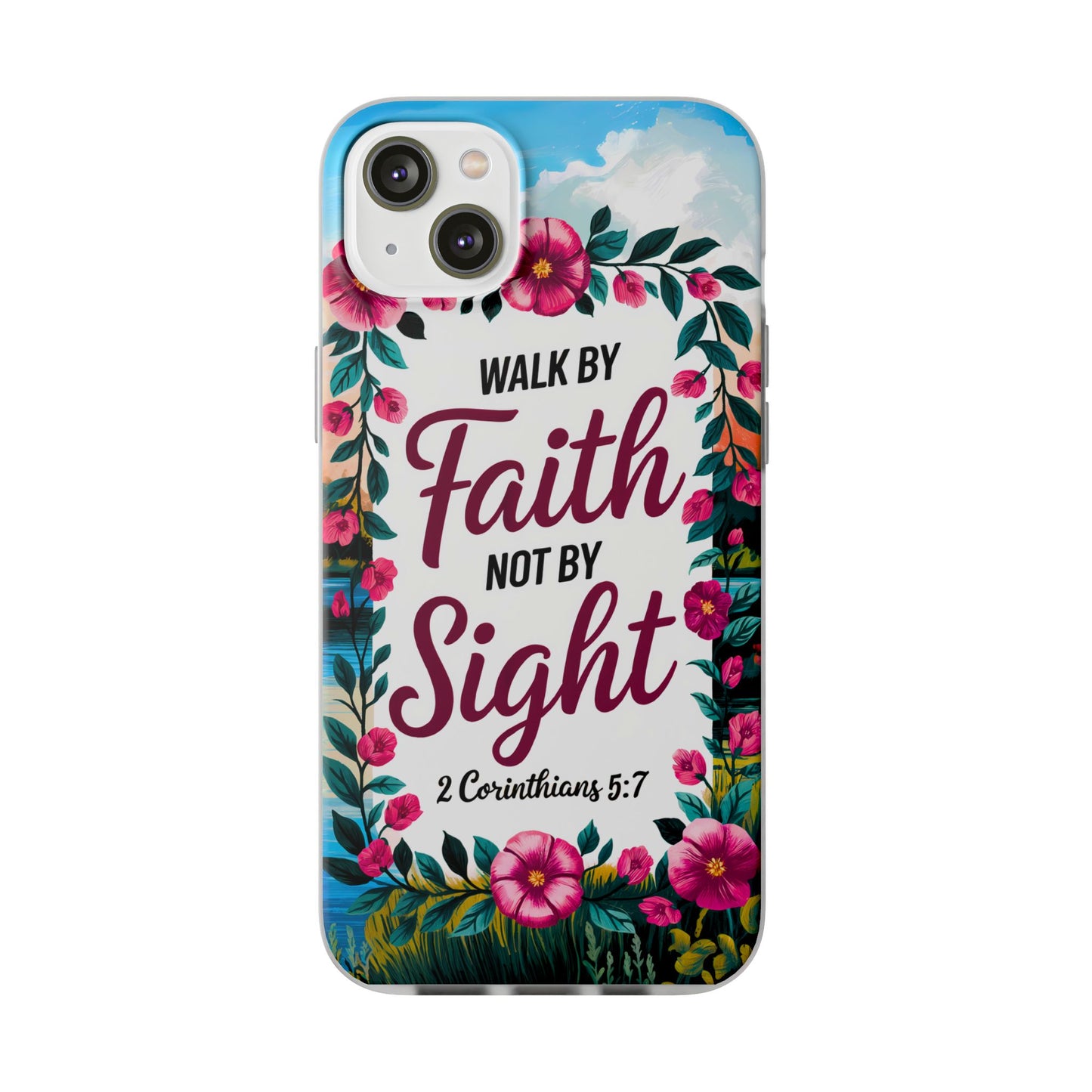 Walk by Faith Floral iPhone Case II