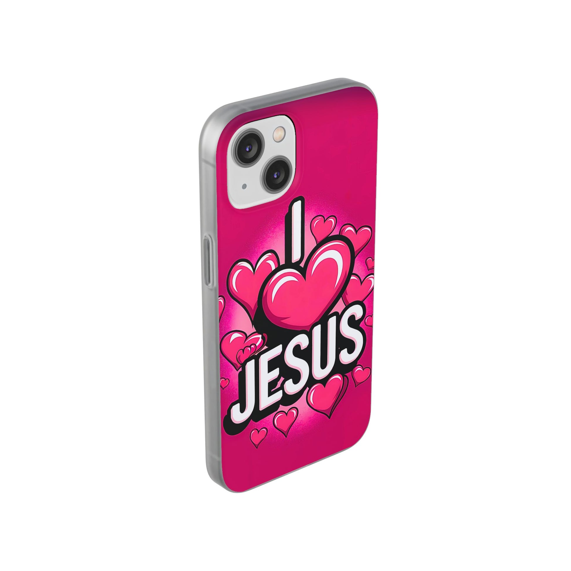 I Love Jesus Hearts iPhone Case