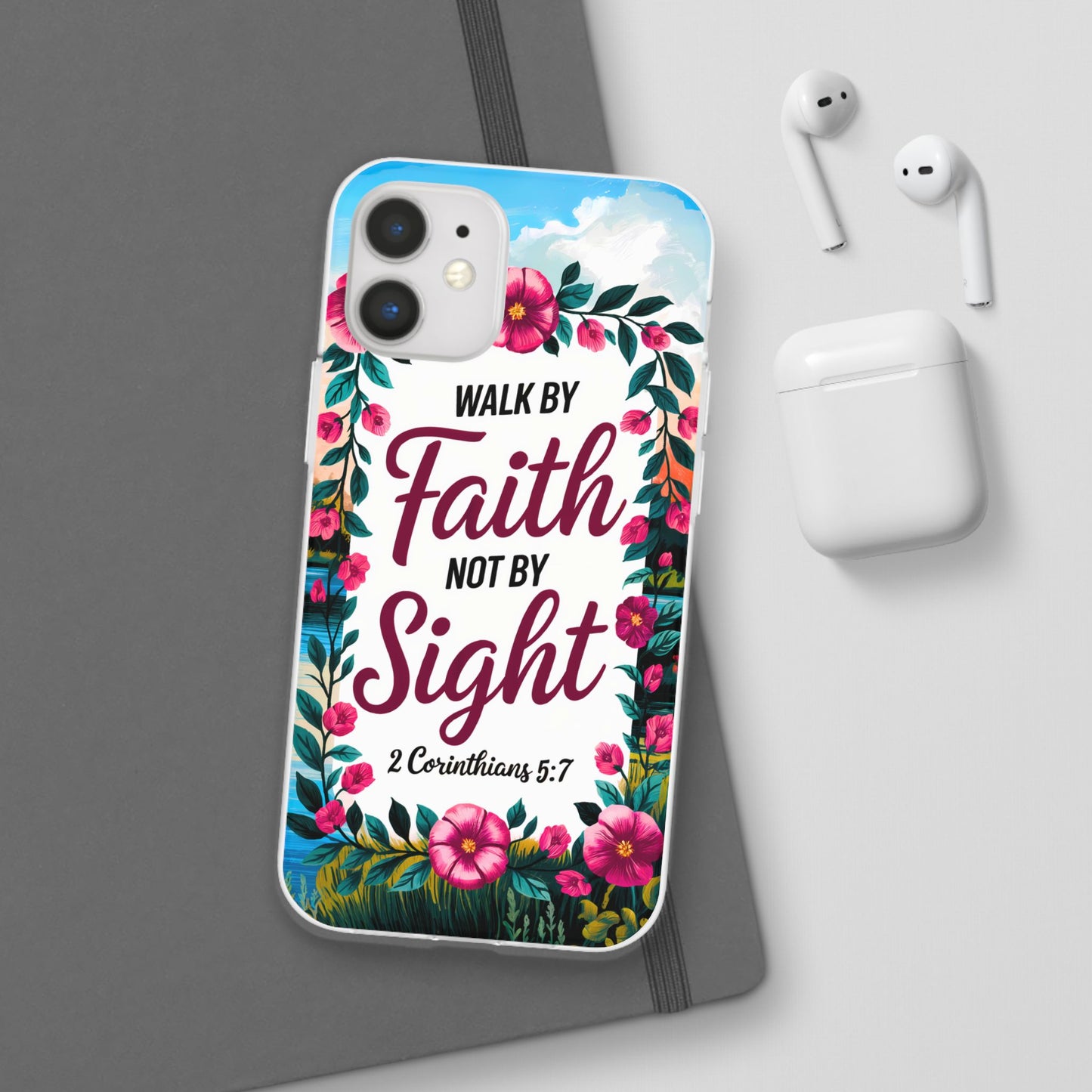 Walk by Faith Floral iPhone Case II