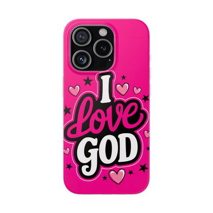 I Love God iPhone Case