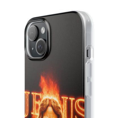 Flames of Jesus iPhone Case