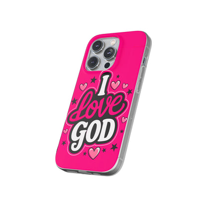 I Love God iPhone Case