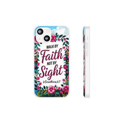 Walk by Faith Floral iPhone Case II