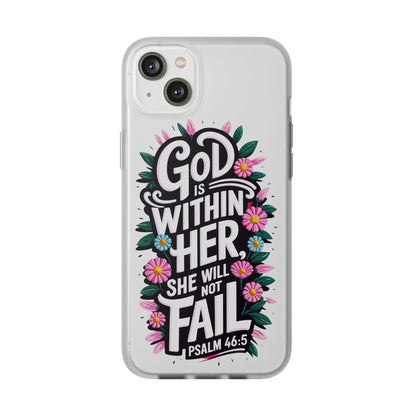 God is Within Her iPhone Case Transparent