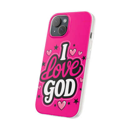 I Love God iPhone Case