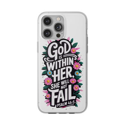 God is Within Her iPhone Case Transparent