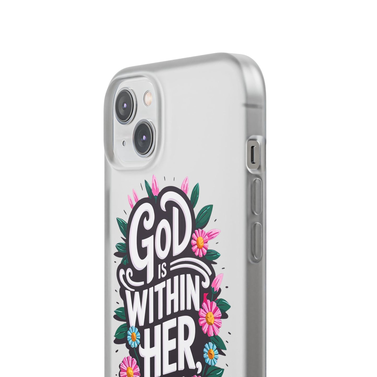 God is Within Her iPhone Case Transparent