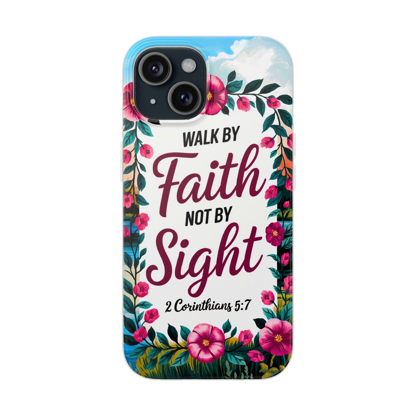 Walk by Faith Floral iPhone Case II