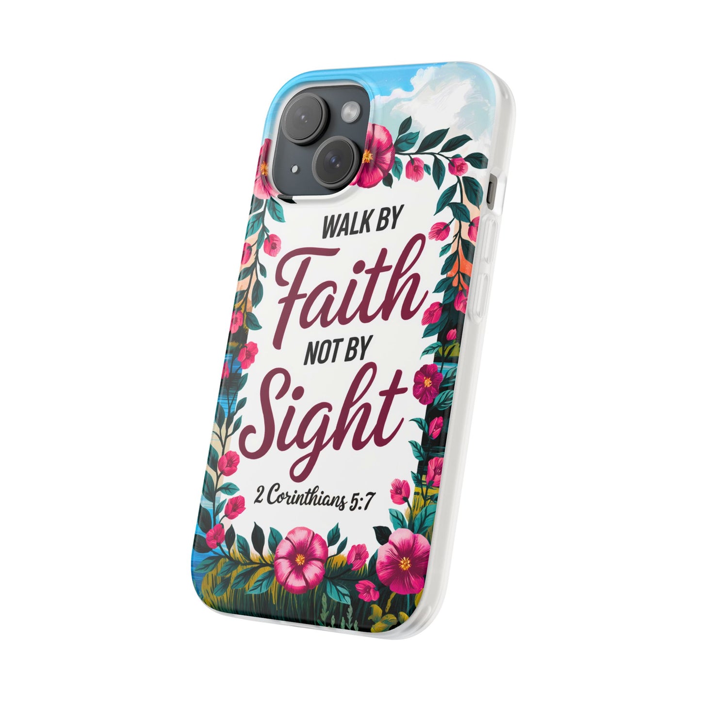 Walk by Faith Floral iPhone Case II