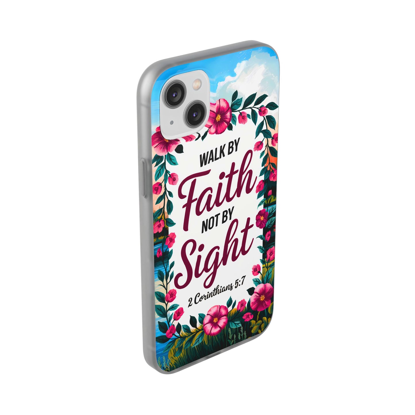 Walk by Faith Floral iPhone Case II