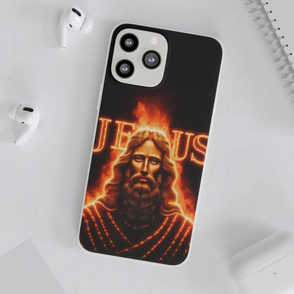 Flames of Jesus iPhone Case