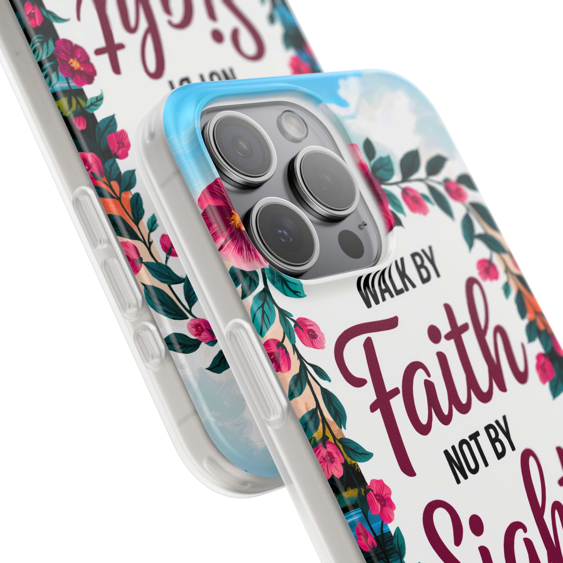 Walk by Faith Floral iPhone Case II