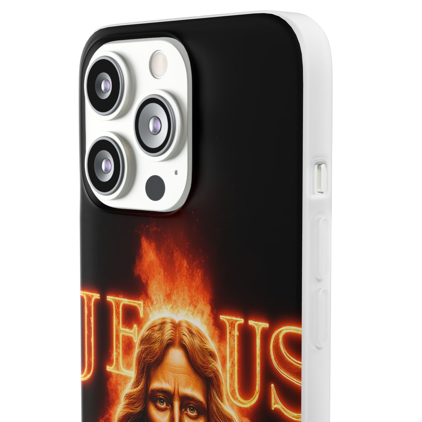 Flames of Jesus iPhone Case