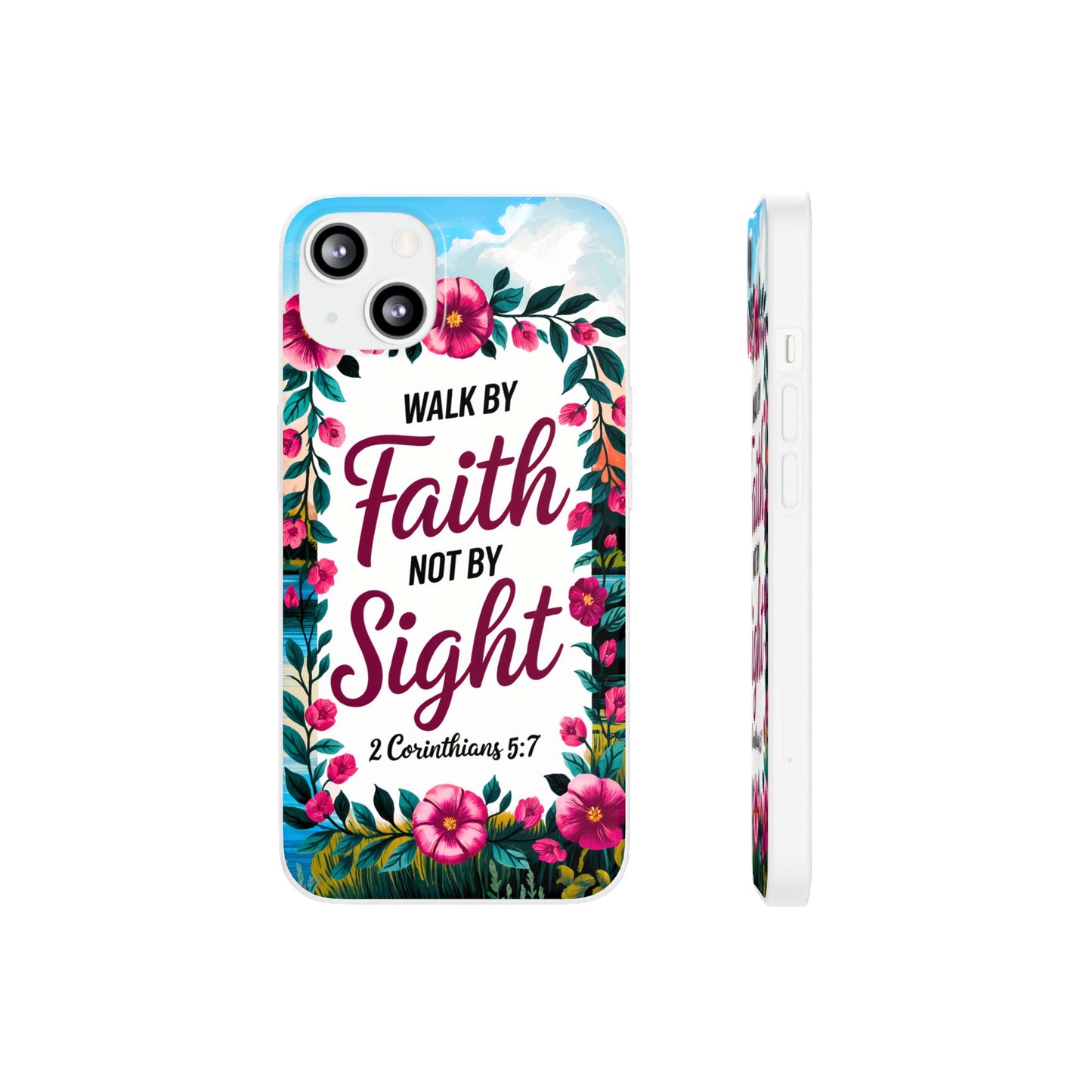 Walk by Faith Floral iPhone Case II