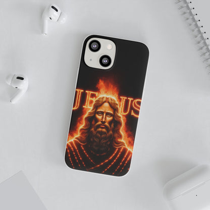 Flames of Jesus iPhone Case