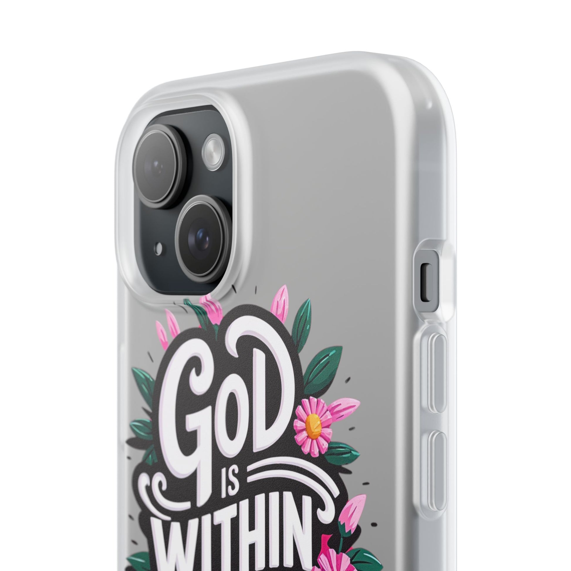 God is Within Her iPhone Case Transparent