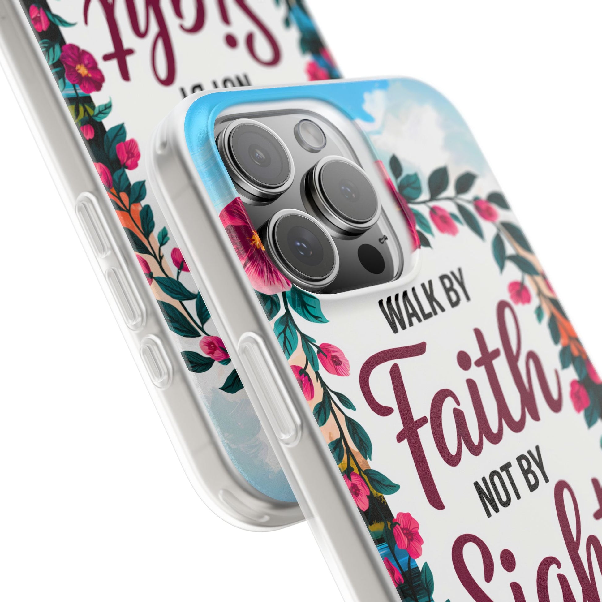 Walk by Faith Floral iPhone Case II